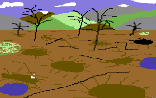 Armageddon (Commodore 64) screenshot: The battlefield