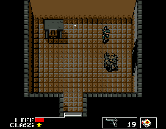 Metal Gear (MSX) screenshot: I knew I should have never entered this room...