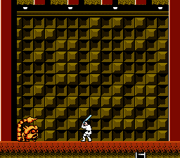 Star Wars (NES) screenshot: Oh wait, it's just a huge scorpion. Phew.