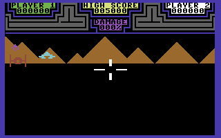 Astral Zone (Commodore 64) screenshot: Here comes the enemy
