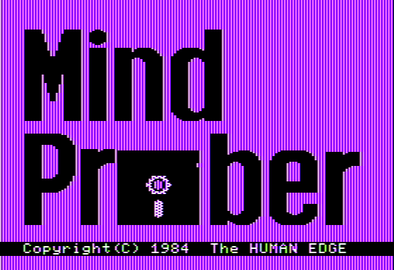 Mind Prober (Apple II) screenshot: Title Screen