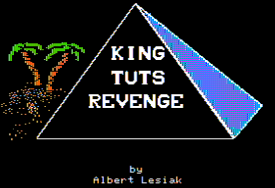 King Tuts Revenge (Apple II) screenshot: Title Screen