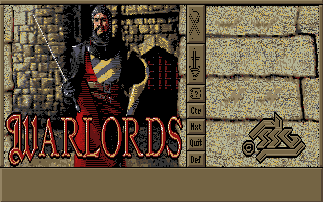 Warlords (DOS) screenshot: Title screen