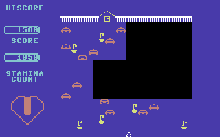 Auf Wiedersehen Pet (Commodore 64) screenshot: Trying to get home