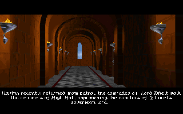 Ravenloft: Strahd's Possession (DOS) screenshot: The intro begins. Hmm, something seems wrong...