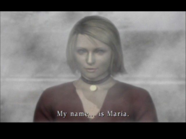 Silent Hill 2: Restless Dreams (PlayStation 2) screenshot: Meeting Maria