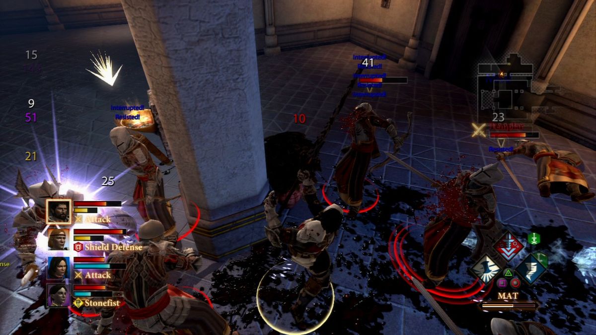 Dragon Age II (PlayStation 3) screenshot: These templars were obviously clueless as to who they were ambushing.