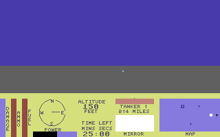 Omega Run (Commodore 64) screenshot: Lets destroy the target