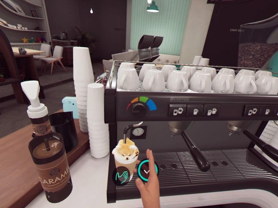 Focus on You (PlayStation 4) screenshot: Preparing a drink