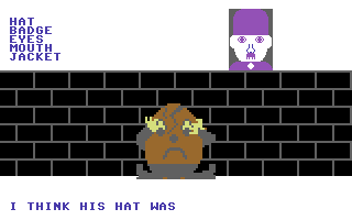 Humpty Dumpty & Cock Robin (Commodore 64) screenshot: Humpty Dumpty: Guess the different colours