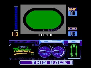 Days of Thunder (NES) screenshot: Showing Atlanta's circuit