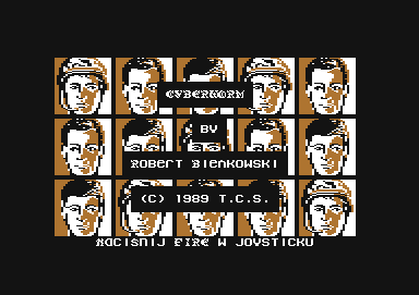 Cyberworm (Commodore 64) screenshot: Title screen