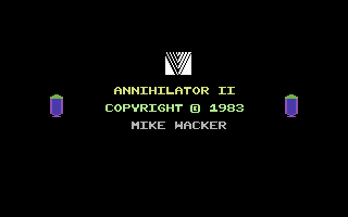 Annihilator 2 (Commodore 64) screenshot: Title Screen