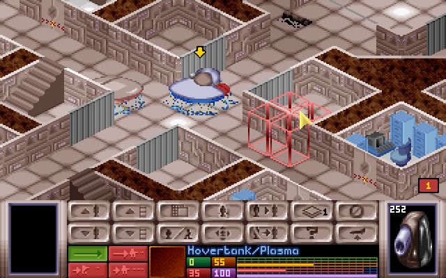 X-COM: UFO Defense (Windows) screenshot: Alien battleships will try to retaliate and attack your base as well.