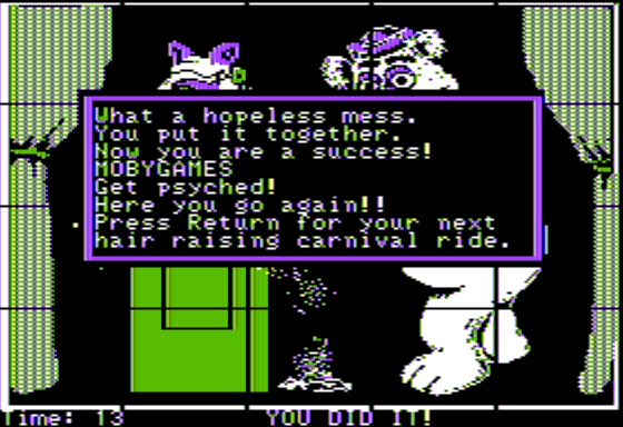 Jim Henson's Muppet Adventure No. 1: "Chaos at the Carnival" (Apple II) screenshot: Picture Complete