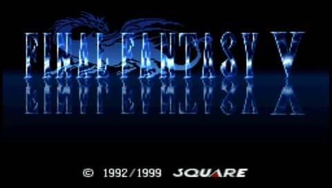 Final Fantasy V (PSP) screenshot: Title screen