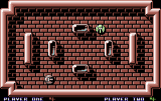 Battle-Field (Commodore 64) screenshot: Finding the perfect moment to shoot