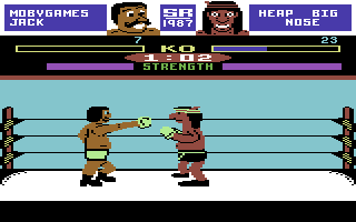 The Big KO! (Commodore 64) screenshot: You missed your punch