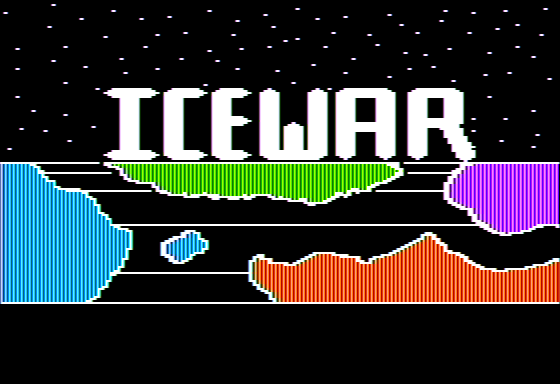 Icewar: The Battle of the Lake (Apple II) screenshot: Title Screen