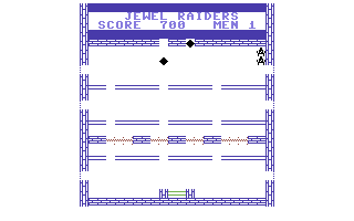 2-Up: Jewel Raiders / Distance Demons (Commodore 64) screenshot: Jewel Raiders: Got a jewel