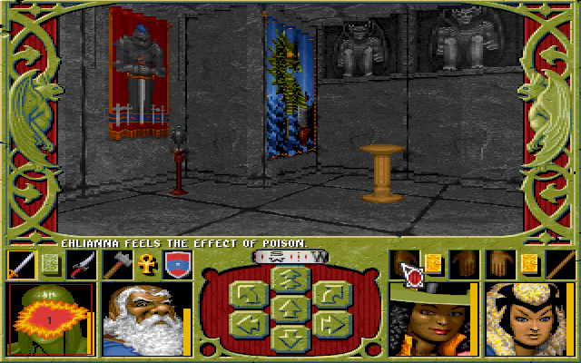Ravenloft: Strahd's Possession (DOS) screenshot: Castle Ravenloft. You'll come here again much later