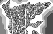 Langrisser Millennium WS: The Last Century (WonderSwan) screenshot: The map moves you from scenario to scenario