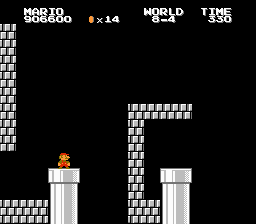 Super Mario Bros. 2 (NES) screenshot: OK, you made it this far, now good luck getting inside that pipe