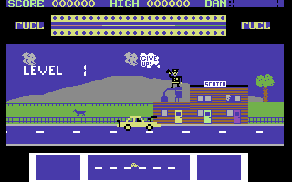 Bootleg Bandits (Commodore 64) screenshot: Give Up!