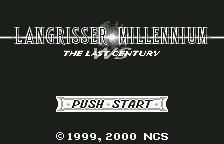 Langrisser Millennium WS: The Last Century (WonderSwan) screenshot: Title screen