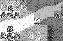 Langrisser Millennium WS: The Last Century (WonderSwan) screenshot: You can move as far as that square