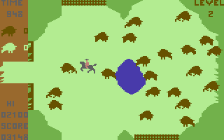 Buffalo Round Up (Commodore 64) screenshot: Next level