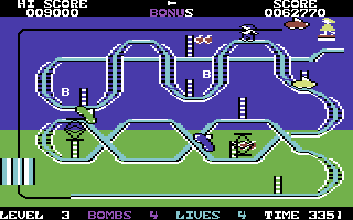 Kong Strikes Back! (Commodore 64) screenshot: So close but so far