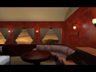 Jikū Tantei DD: Maboroshi no Lorelei (PlayStation) screenshot: The room looks cozy.