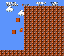 Super Mario Bros. 2 (NES) screenshot: These blocks were invisible, so at first I thought I was trapped here