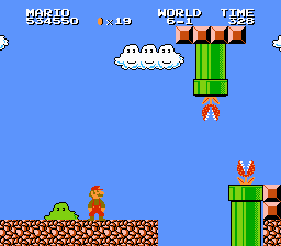 Super Mario Bros. 2 (NES) screenshot: This game has a lot of timed jumps