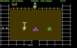 Builder Ben (Commodore 64) screenshot: Got a hammer