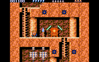 Rick Dangerous 2 (DOS) screenshot: Passing an empty throne - the big boss must be here somewhere! (VGA)