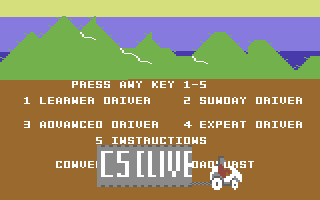 C5 Clive (Commodore 64) screenshot: Title Screen