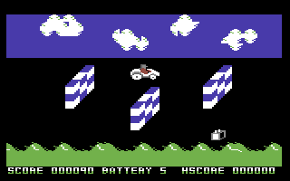 C5 Clive (Commodore 64) screenshot: Avoid the walls