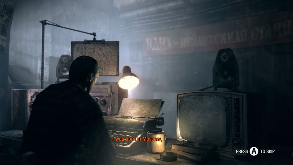 Metro 2033: Redux (Xbox One) screenshot: Metro 2033 Redux on the Xbox One went from 900p to 912p thanks to an update.