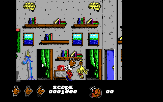 Mortadelo y Filemón II: Safari Callejero (DOS) screenshot: Part I (EGA)