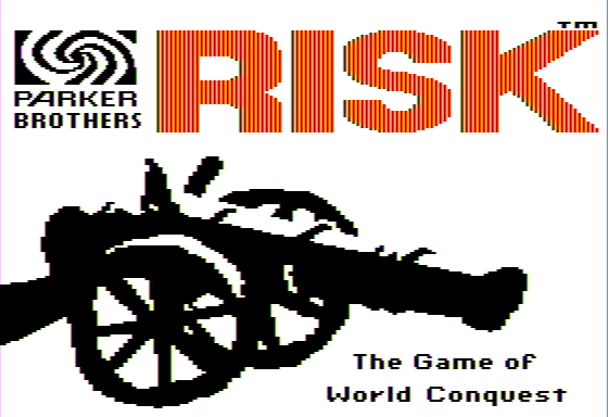 The Computer Edition of Risk: The World Conquest Game (Apple II) screenshot: Title Screen