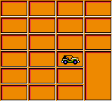 Micro Machines (Game Gear) screenshot: This screen displays the vehicles you've collected...