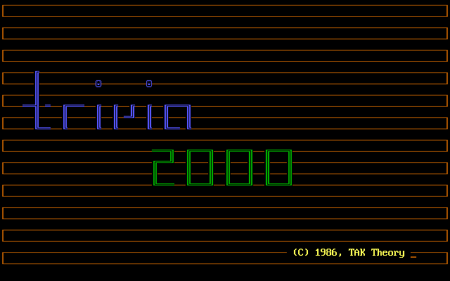 Trivia 2000 (DOS) screenshot: The game's title screen