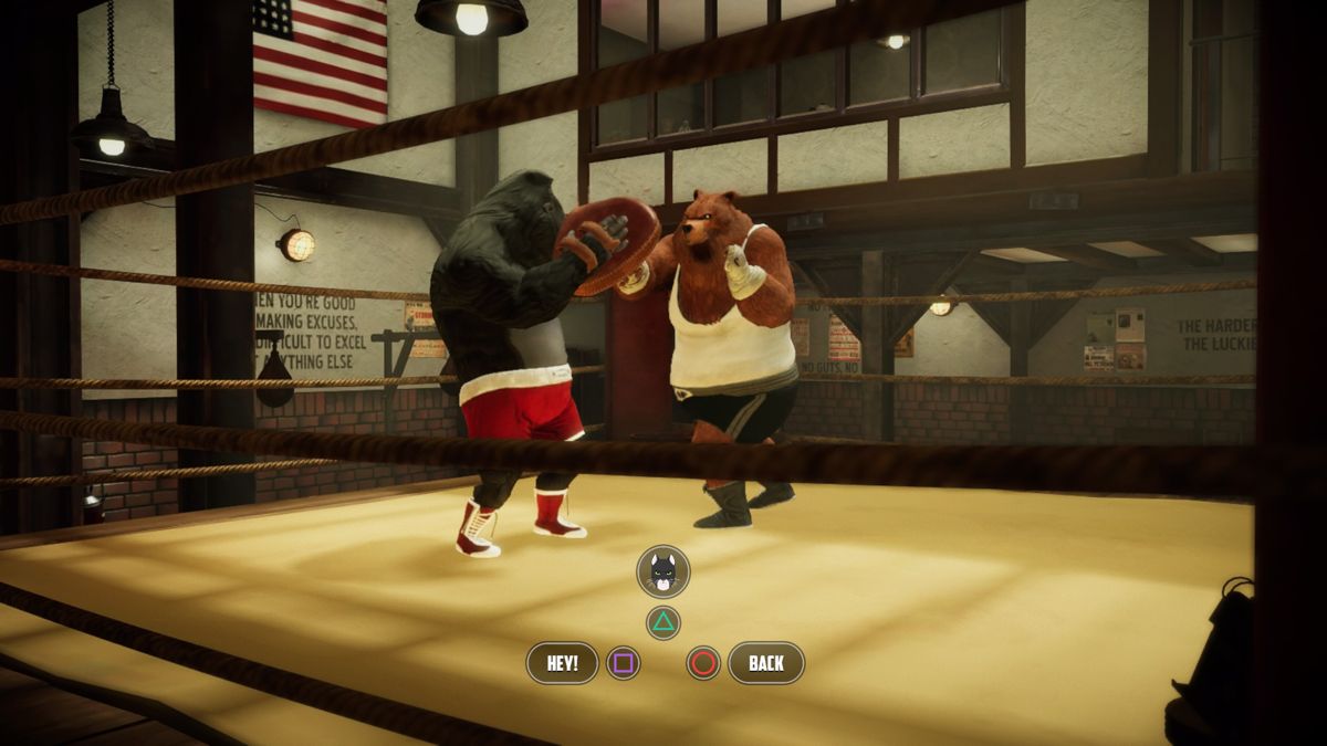 Blacksad: Under the Skin (PlayStation 4) screenshot: A training session in progress