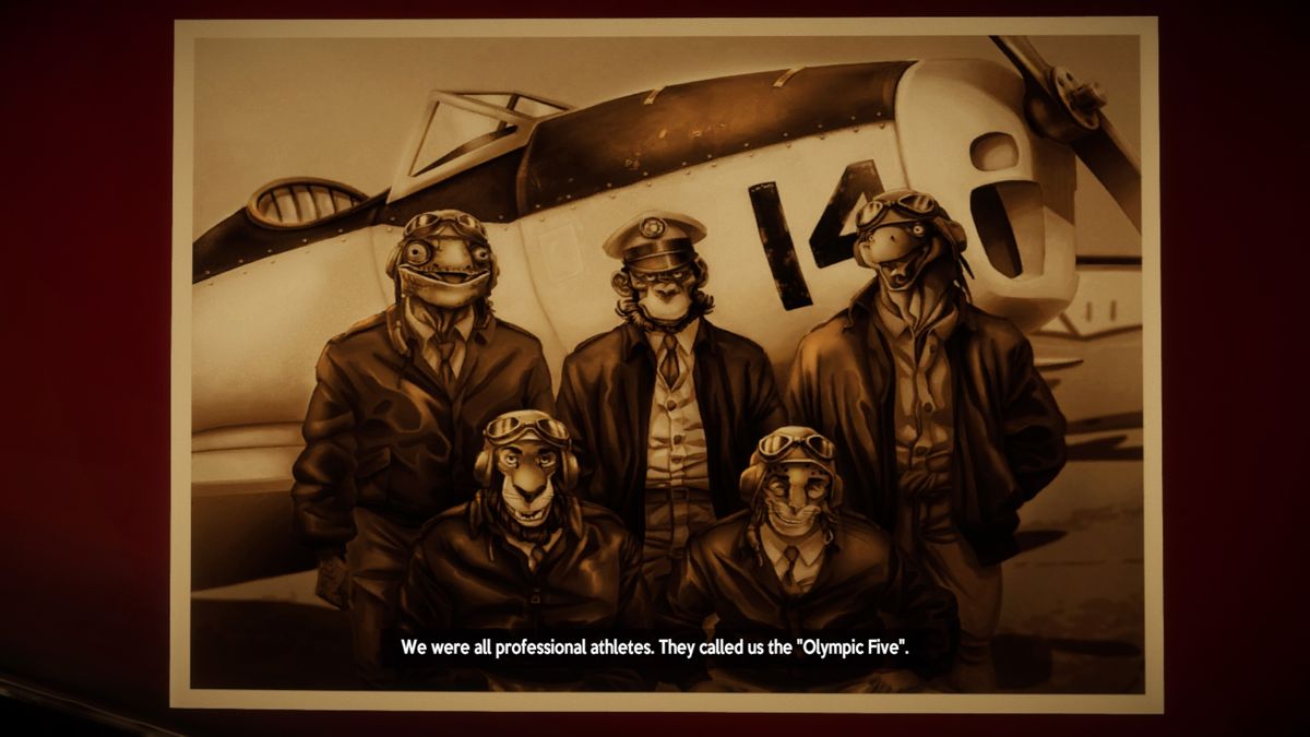Blacksad: Under the Skin (PlayStation 4) screenshot: An old WWII photo
