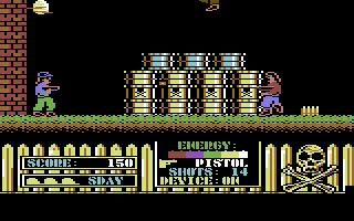 Call Me Psycho (Commodore 64) screenshot: Lets save the human race