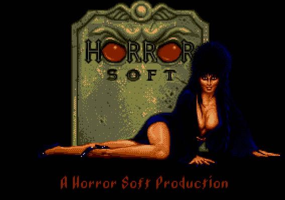 Elvira (DOS) screenshot: Title Screen