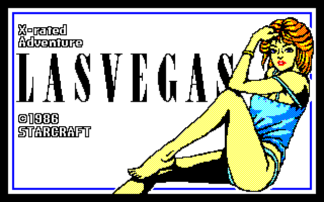 Las Vegas (Sharp X1) screenshot: Title screen