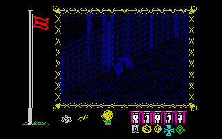 The Great Escape (ZX Spectrum) screenshot: ...but being caught.